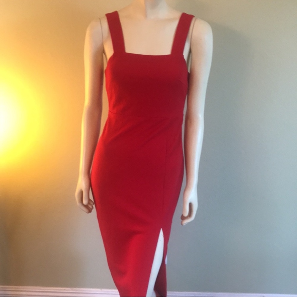 Petal & Pup Red Midi Dress